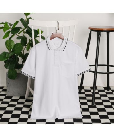 ÁO THUN POLO BASIC COTTON SB - MÀU TRẮNG